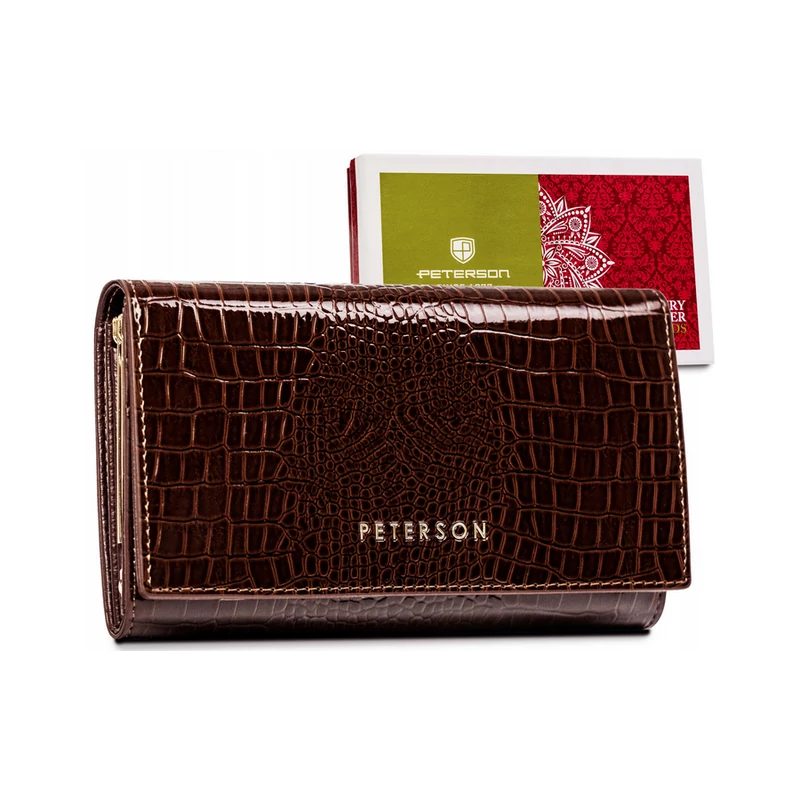 Peterson Női Bőr Pénztárca  Ptn Cr-466-1444 Brow