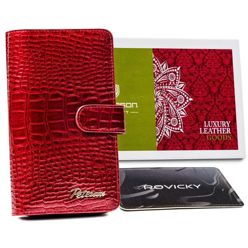 Peterson Női Bőr Pénztárca Ptn Cr-603-Red