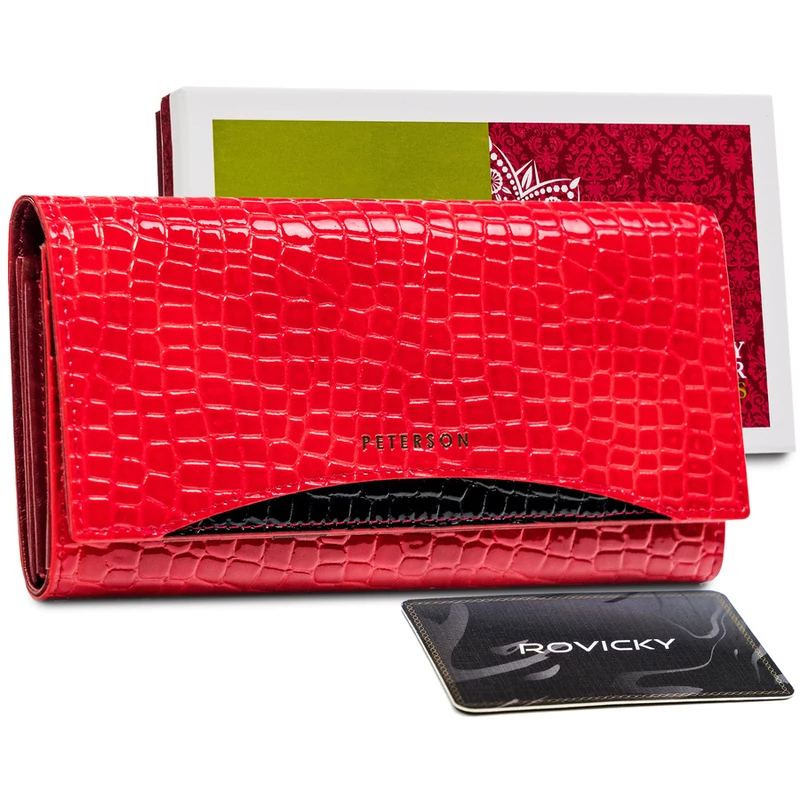 Peterson Női Bőr Pénztárcaptn Mc-467-2138 Red/Black
