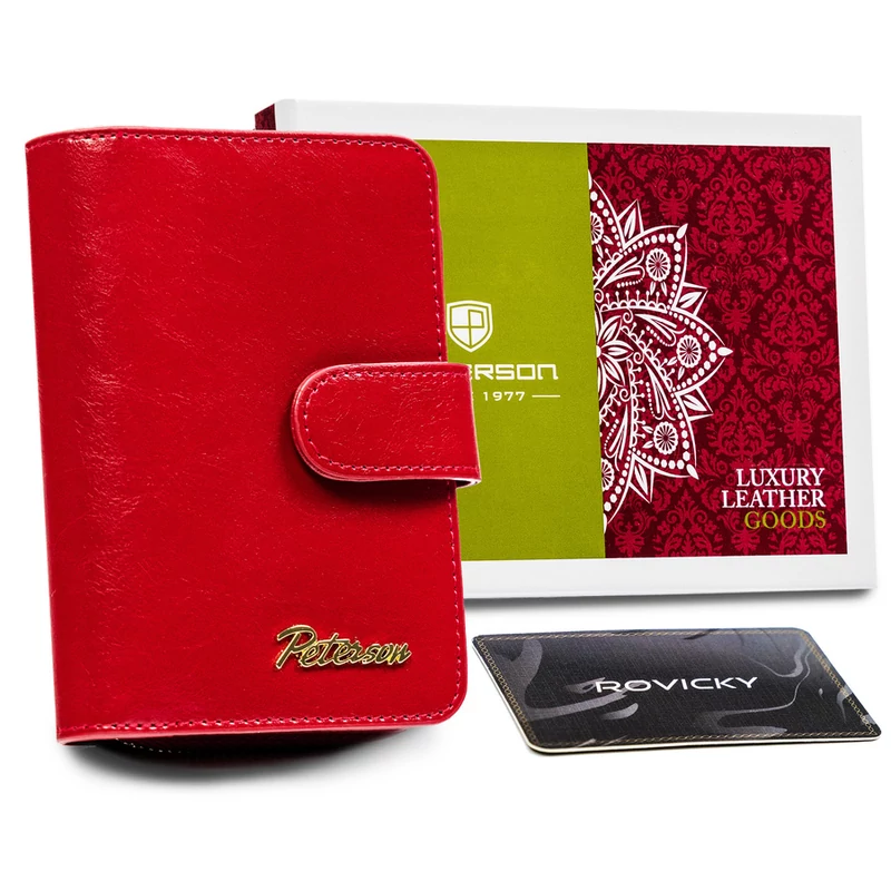 Peterson Női Bőr Pénztárca  Ptn Pl-602-1455 Red