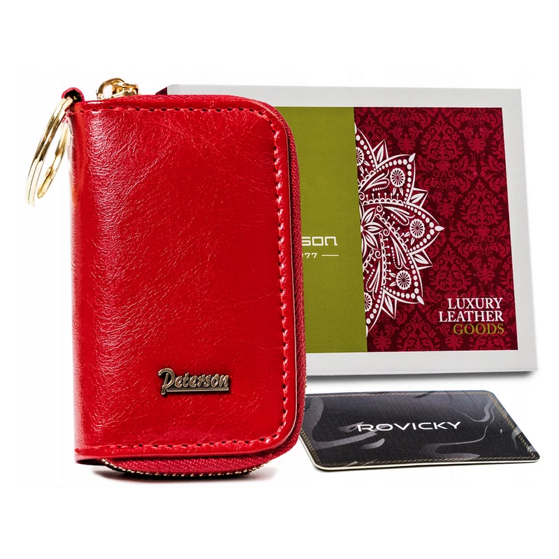 Peterson Nőo Bőr Kulcstartó Ptn   Pl-6100-Red