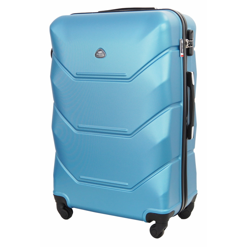 Bőrönd - 950 - M-Es Közepes Méret - 65 X 44 X 24 -  Metál Kék