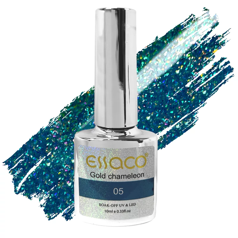 Essaco Gél Lakk - Gold Chameleon - 10 Ml - 005