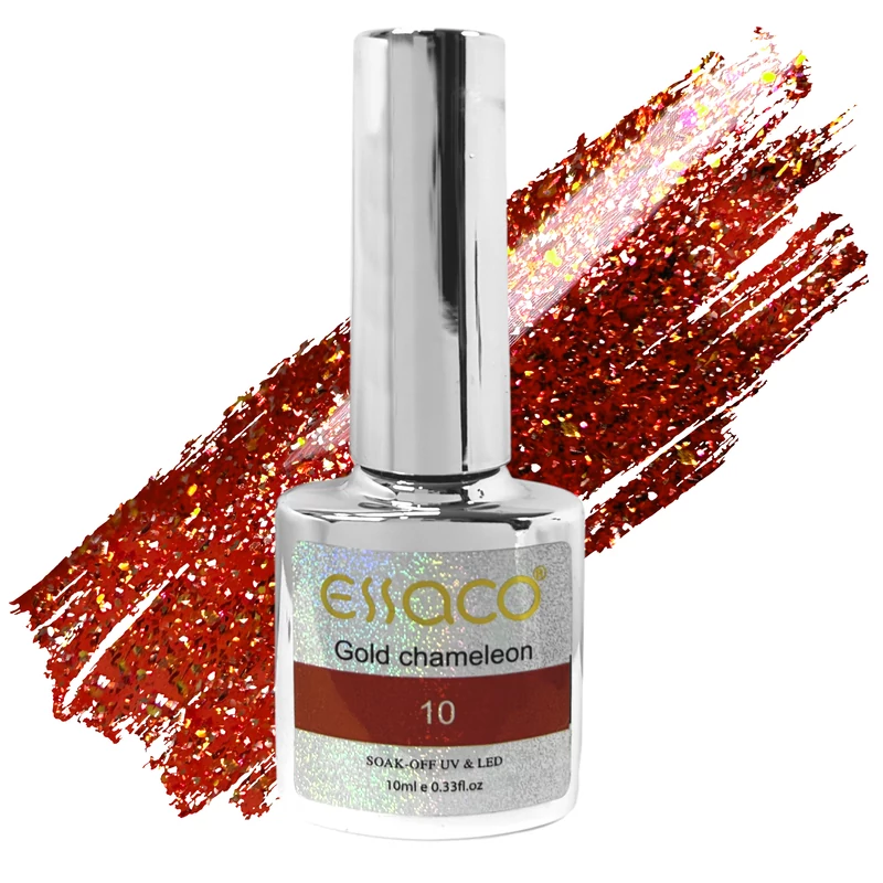 Essaco Gél Lakk - Gold Chameleon - 10 Ml - 010